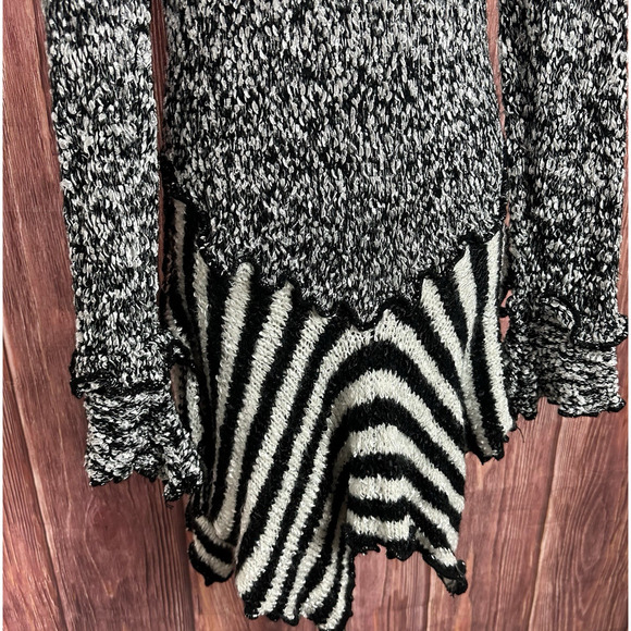 Pretty Angel Whimsigoth Y2K Long Cardigan Silk Wool Asymmetrical Steampunk Large - Picture 8 of 9